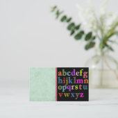 Alphabet-Visitekaartje Visitekaartje (Staand voorkant)