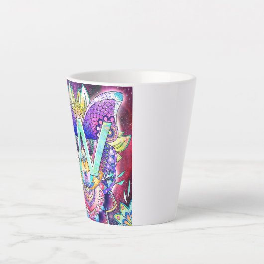 Alphabet W Latte Mok (Voorkant)