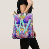 Alphabet W mandala Tote Bag (Dichtbij)
