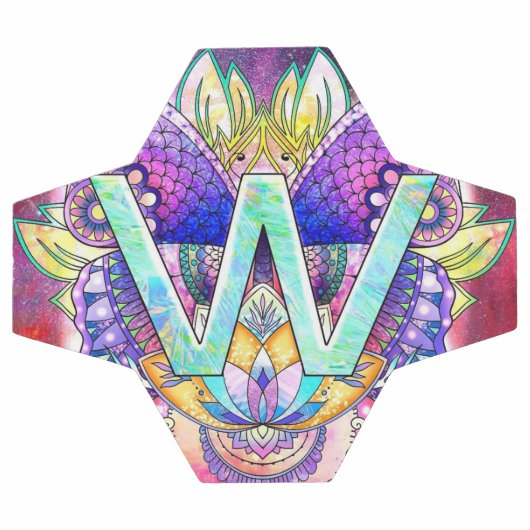 Alphabet W mandala Voetbal (Enkel)