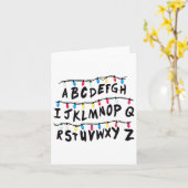 Alphabet Wall - Alphabet Halloween Costume Christm Kaart (Gele Bloem)