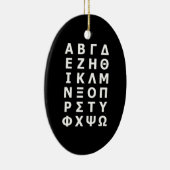 Alphabet Watch Keramisch Ornament (Rechts)