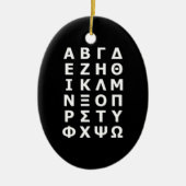 Alphabet Watch Keramisch Ornament (Voorkant)
