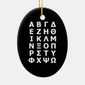 Alphabet Watch Keramisch Ornament (Achterkant)