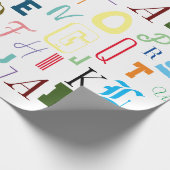 Alphabet Wrapping Paper Cadeaupapier (Hoek)