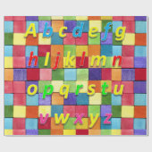 Alphabet Wrapping Paper Cadeaupapier (Vlak)
