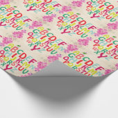 Alphabet Wrapping Paper Cadeaupapier (Hoek)
