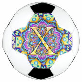 Alphabet X mandala Voetbal (Voorkant)