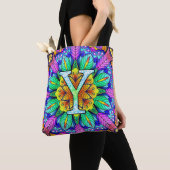 Alphabet Y mandala Tote Bag (Dichtbij)