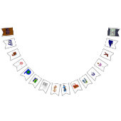 Alphabet(Yol u Matha-Djambarropuyu) Nh-' (deel 2/2 Vlaggetjes (Alle)