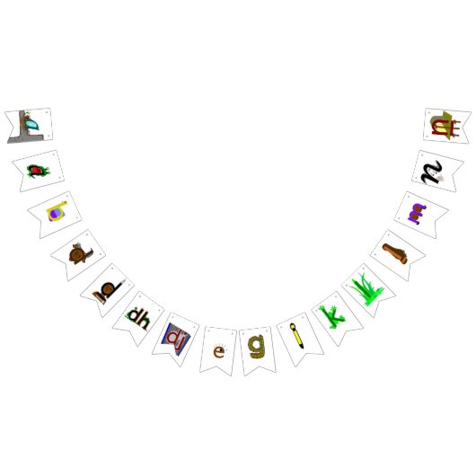 Alphabet(Yolisch u Matha-Djambarropuyu) A-Ṉ (deel  Vlaggetjes (Alle)