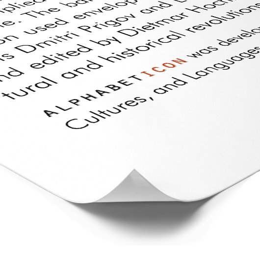 ALPHABETICON. Russische experimenten... (Intro-tek Poster (Hoek)