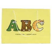 Alphabetimals Gepersonaliseerde Gift Bag Groot Cadeauzakje (Achterkant)