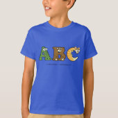 Alphabetimals Personalized Boy T-Shirt (Voorkant)