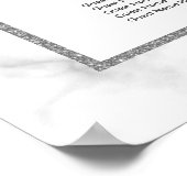 ALPHABETISCH ORDER Marble Wedding Seding Chart Poster (Hoek)