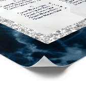 ALPHABETISCH ORDER Marble Wedding Seding Chart Poster (Hoek)