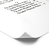 ALPHABETISCHE ORDE Green Wedding Seding Chart Poster (Hoek)