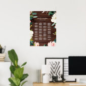 ALPHABETISCHE volgorde Rustige houtsemetriek Poster (Thuiskantoor)