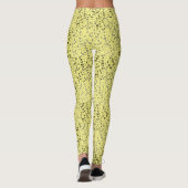 Alphabets Pattern 01 BW.w LYellow BG Leggings (Achterkant)
