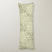 Alphabets Pattern 01 BW.w LYellow BG Lichaamskussen (Achterkant (Verticaal))