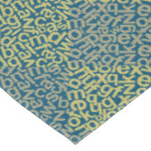 Alphabets Pattern 02 YW 2Tonesx4.bw DBlue BG Tafelkleed (Gekanteld)