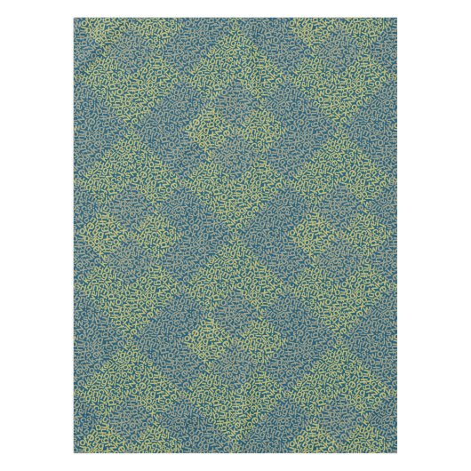 Alphabets Pattern 02 YW 2Tonesx4.bw DBlue BG Tafelkleed (Voorkant)