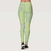 Alphabets Pattern 02 YW 2Tonesx4.bw Lgreen BG Leggings (Achterkant)