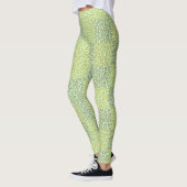 Alphabets Pattern 02 YW 2Tonesx4.bw Lgreen BG Leggings (Links)