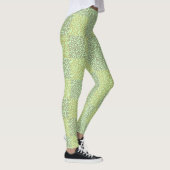 Alphabets Pattern 02 YW 2Tonesx4.bw Lgreen BG Leggings (Rechts)
