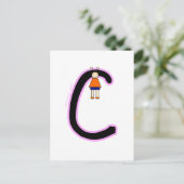 Alphakins C Girls Briefkaart (Staand voorkant)