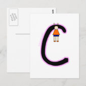 Alphakins C Girls Briefkaart (Voorkant / Achterkant)