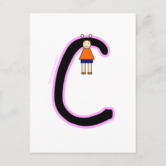 Alphakins C Girls Briefkaart (Voorkant)