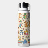 Alphaland gepersonaliseerde waterflessen voor kind waterfles (Achterkant)