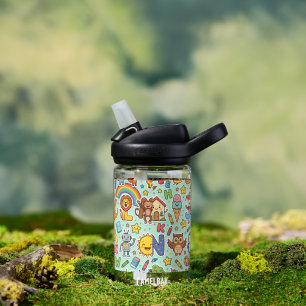 Alphaland gepersonaliseerde waterflessen voor kind waterfles