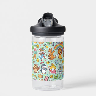 Alphaland gepersonaliseerde waterflessen voor kind waterfles