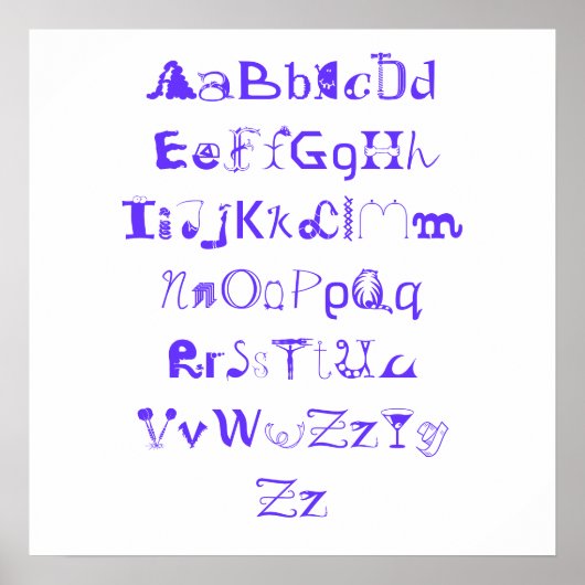 Alphamabetico Poster (Voorkant)