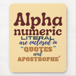 Alphanumeric Literal in Cobol Programming Muismat