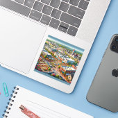 Alpharetta Georgia 3 inch Vinyl Sticker (Laptop met iPhone)