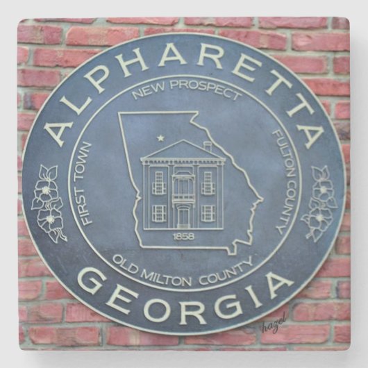 Alpharetta, Georgia, Marmeren Onderzetters (Voorkant)
