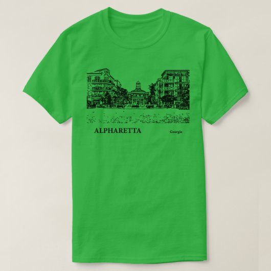 Alpharetta Georgia TShirt 4 (Design voorkant)
