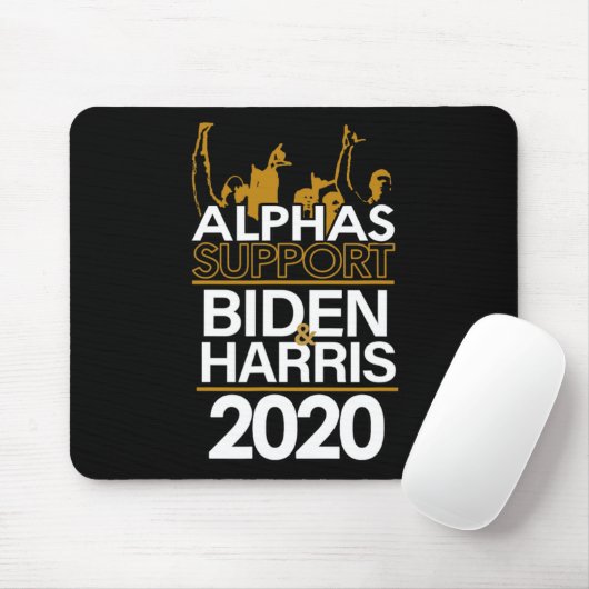 Alphas steunt Biden en Harris 2020 Presidential Muismat (Met muis)