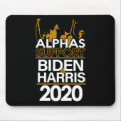 Alphas steunt Biden en Harris 2020 Presidential Muismat (Voorkant)