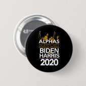 Alphas steunt Biden en Harris 2020 Presidential Ronde Button 5,7 Cm (Voorkant /achterkant)
