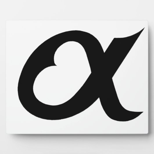 Alpheart black fotoplaat (Voorkant)