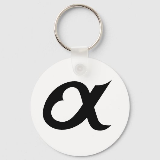 Alpheart black sleutelhanger (Voorkant)