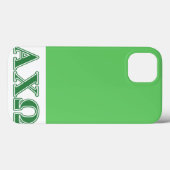 Alphi Chi Omega Green Letters Case-Mate iPhone Case (Achterkant (horizontaal))