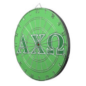 Alphi Chi Omega Green Letters Dartbord (Voorkant Rechts)