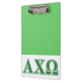 Alphi Chi Omega Green Letters Klembord (Links)