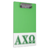 Alphi Chi Omega Green Letters Klembord (Rechts)
