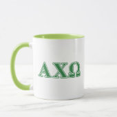 Alphi Chi Omega Green Letters Mok (Links)